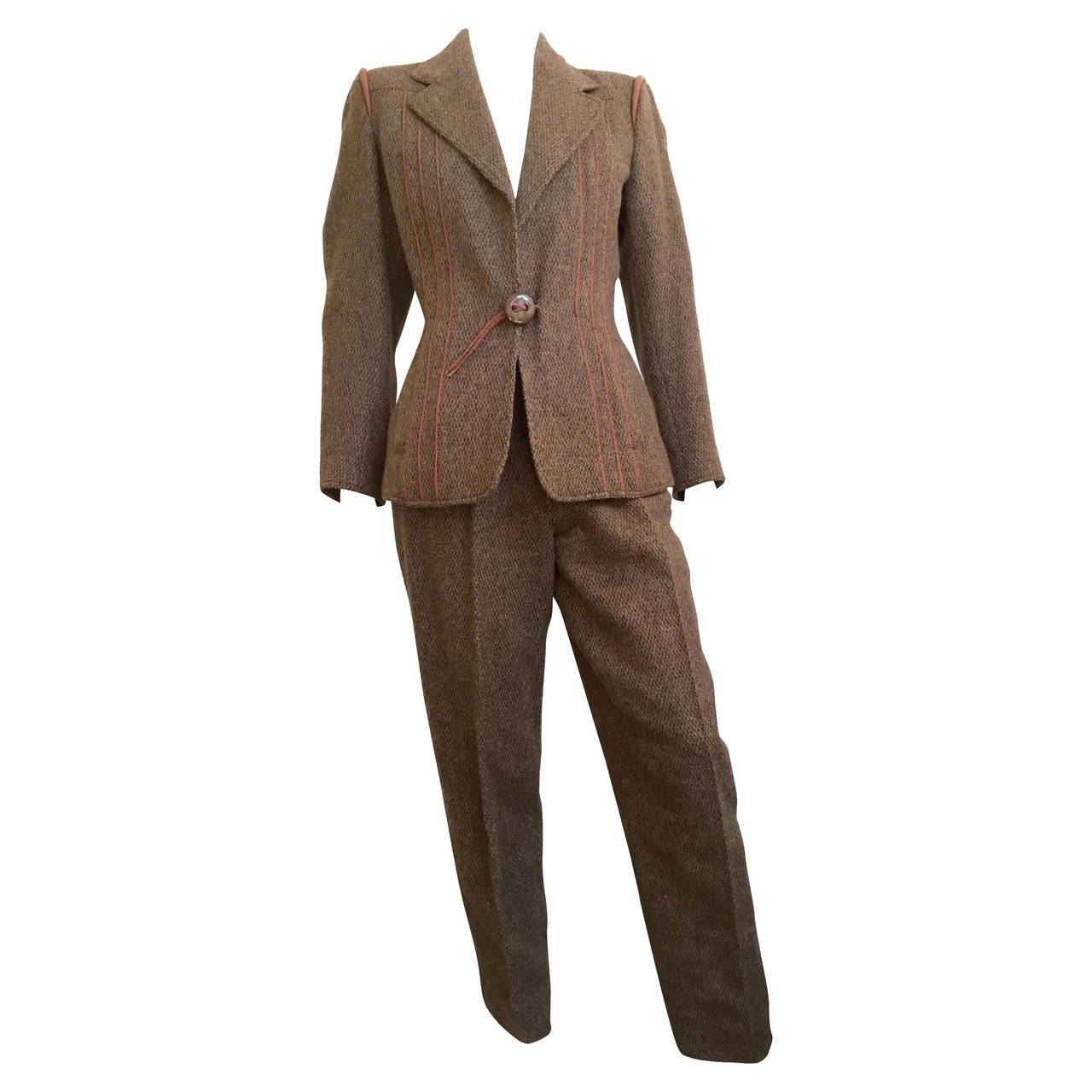 Fendi by Karl Lagerfeld 80s Suit Size 6. For Sale