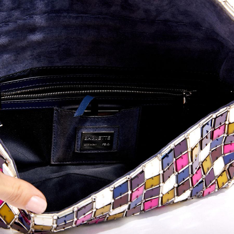 FENDI By Karl Lagerfeld Baguette Bag in Multicolored Crystals 2