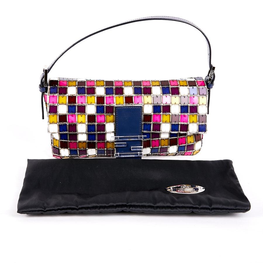 FENDI By Karl Lagerfeld Baguette Bag in Multicolored Crystals 5