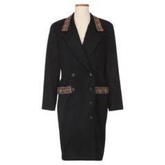 Fendi par Karl Lagerfeld - Robe blazer noire avec ornements