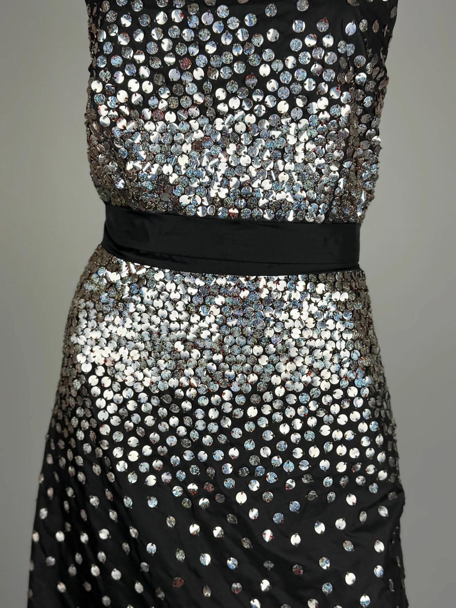 Fendi by Karl Lagerfeld Verschönertes Paillettenkleid, FW 1996 Damen im Angebot