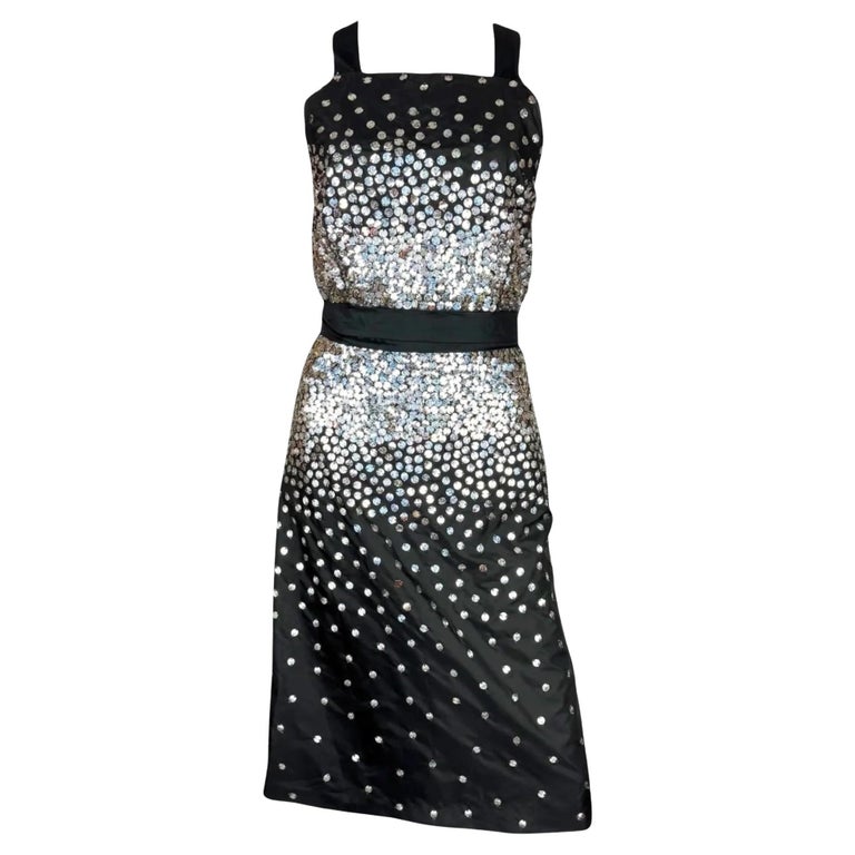 white christmas dresses Phenomenal Fall 2010 Chanel by Karl Lagerfeld Deep Blue & Silver Metal –  Shrimpton Couture main image 0