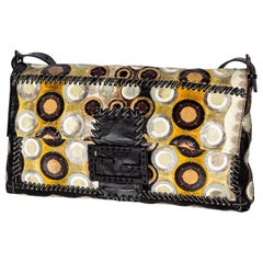 Fendi by Karl Lagerfeld Maxi Baguette Umhängetasche aus Schlangenhaut - Frühjahr 2008