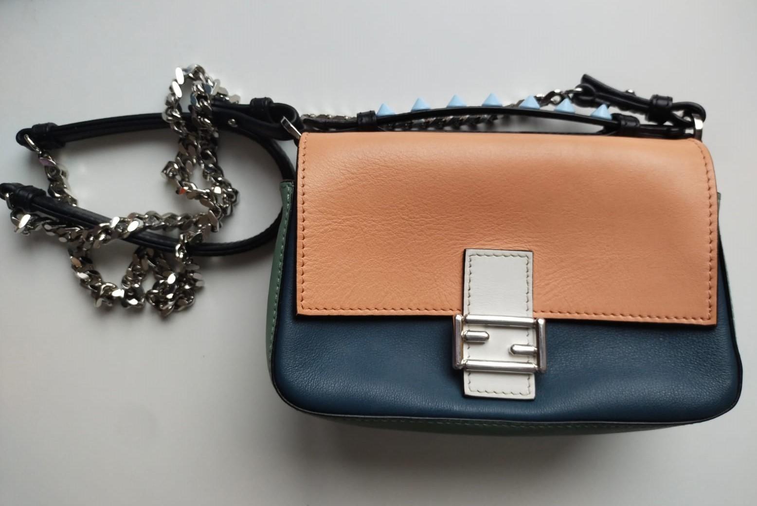 FENDI by Karl Lagerfeld Monster Double Micro Baguette Bag 2016 For Sale 6