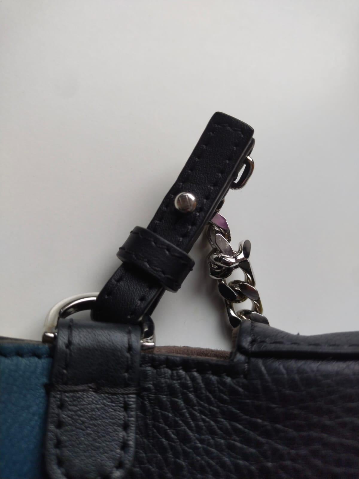 Gray FENDI by Karl Lagerfeld Monster Double Micro Baguette Bag 2016 For Sale