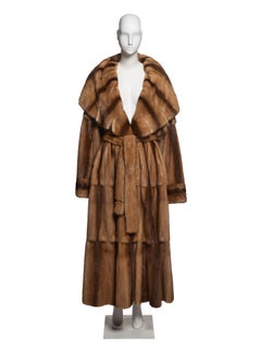 Fendi by Karl Lagerfeld Reversible Mink Fur Full-Length Oversized Coat, FW 1997