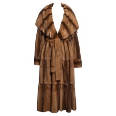 Fendi by Karl Lagerfeld Reversible Mink Fur Full-Length Oversized Coat, FW 1997