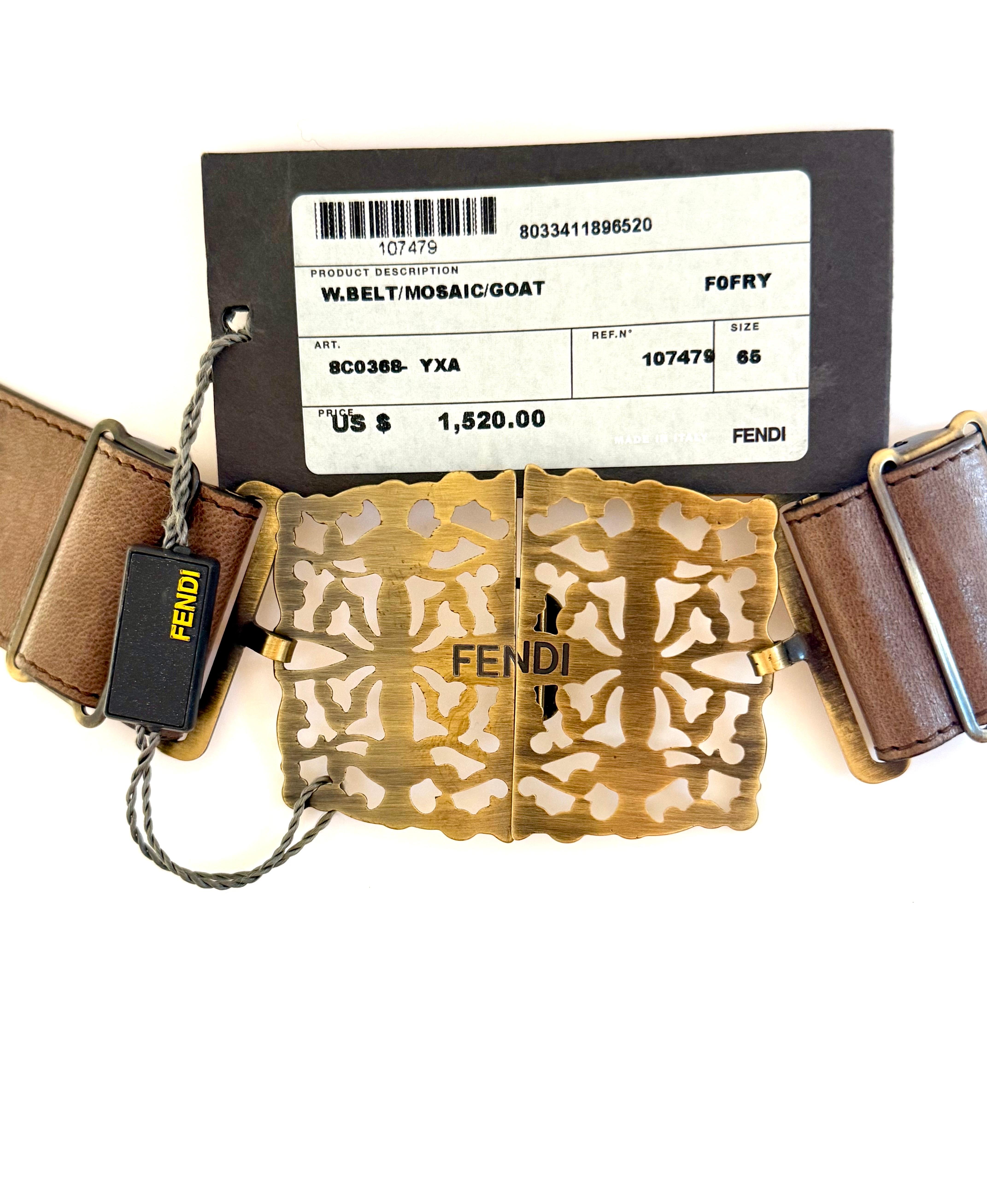 Fendi By KARL Lagerfeld for Fendi: abito in seta con stampa a cerchio e cintura per la sfilata P/E 2008 in vendita 11