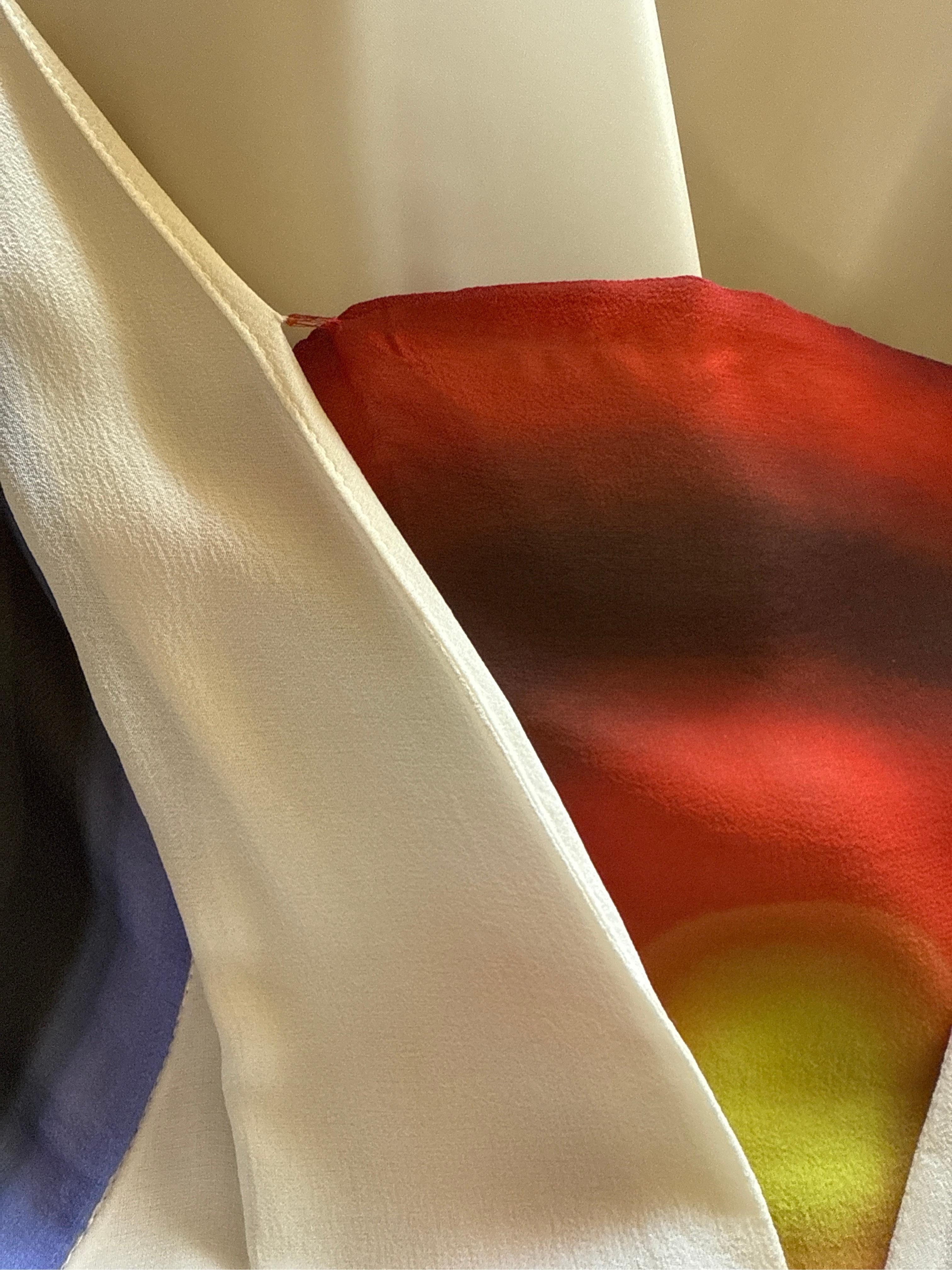 Fendi By KARL Lagerfeld for Fendi: abito in seta con stampa a cerchio e cintura per la sfilata P/E 2008 in vendita 2