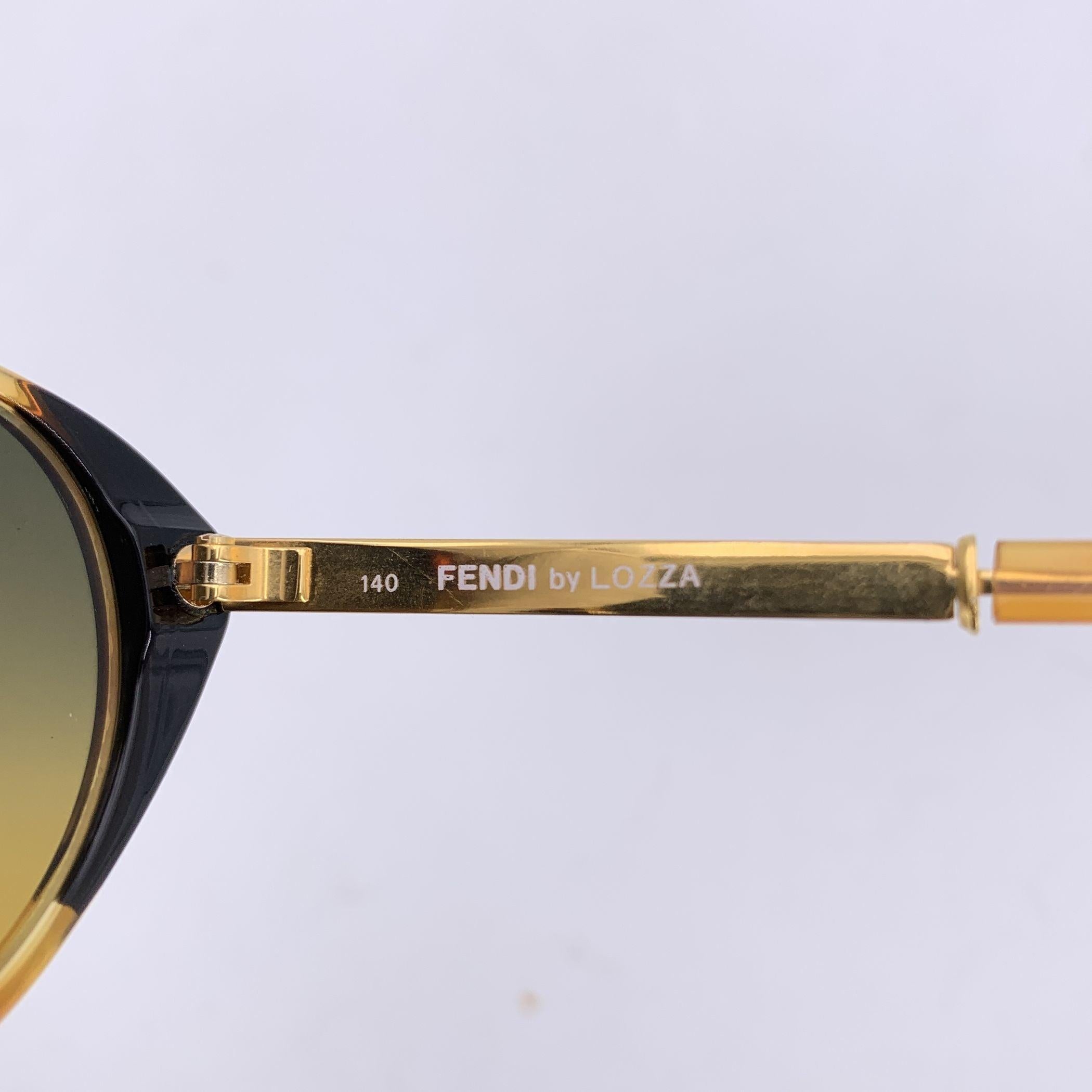 Lunettes de soleil Vintage By Fendi by Lozza Mod. FV 100 54/16 135mm Excellent état - En vente à Rome, Rome