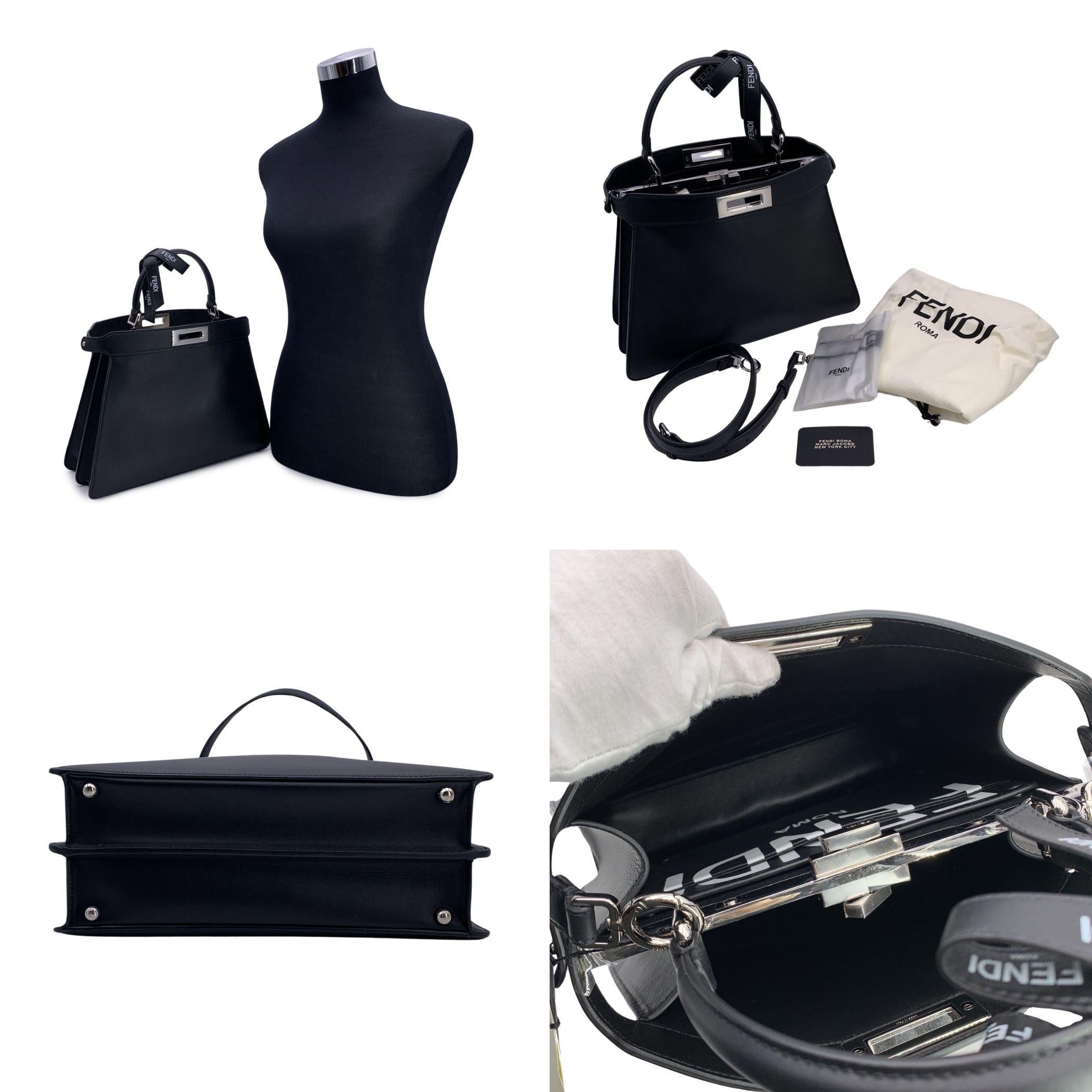 Fendi by Marc Jacobs Black Peekaboo ISeeU Medium Top Handle Bag 1