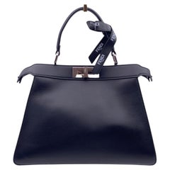Fendi by Marc Jacobs Black Peekaboo ISeeU Medium Top Handle Bag