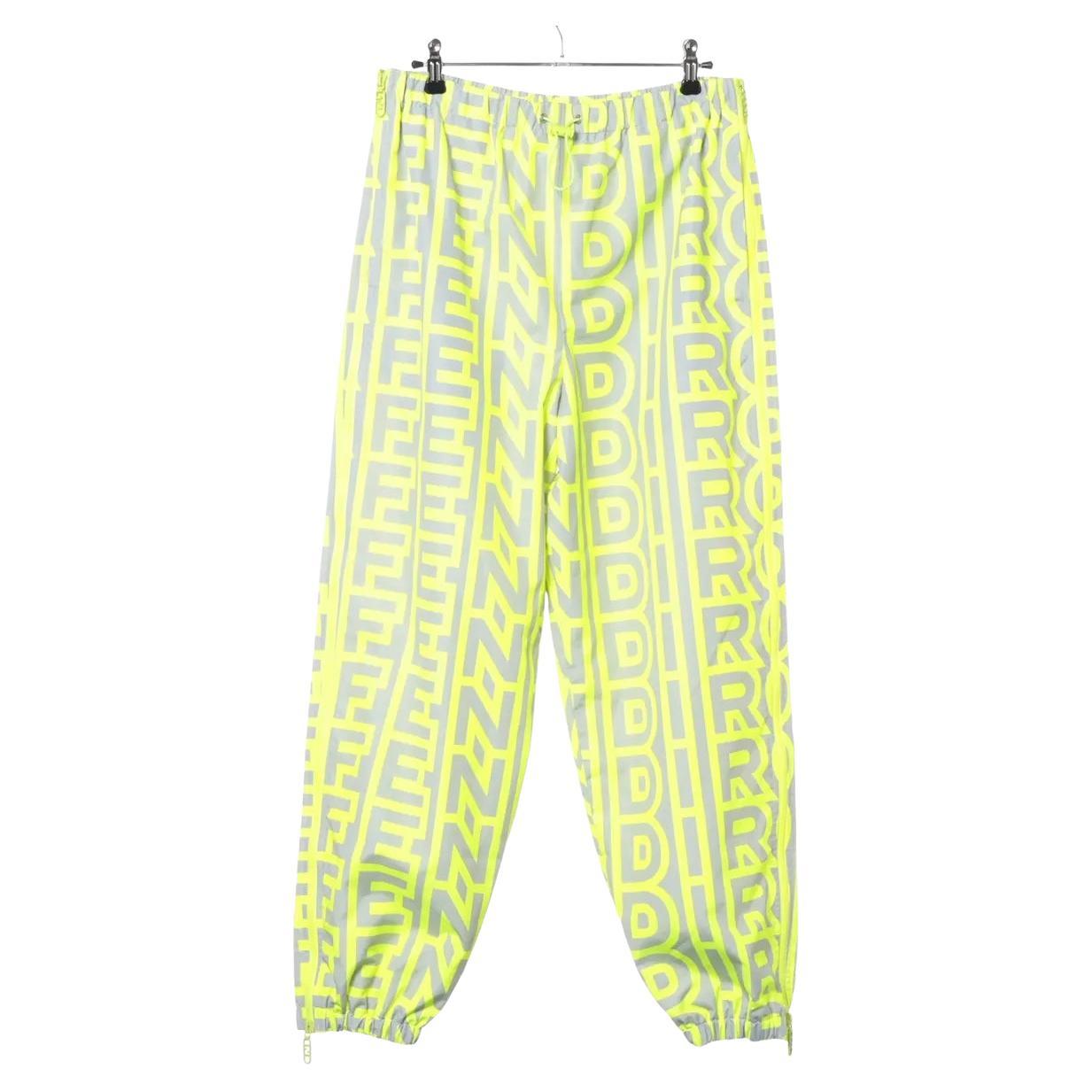 Fendi By Marc Jacobs Tech Fabric Limited Edition Pantalon Jaune en vente