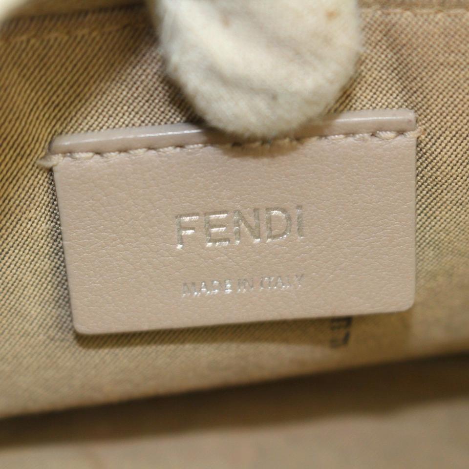 Fendi By The Way 2way Boston 869382 White Leather Shoulder Bag For Sale 3