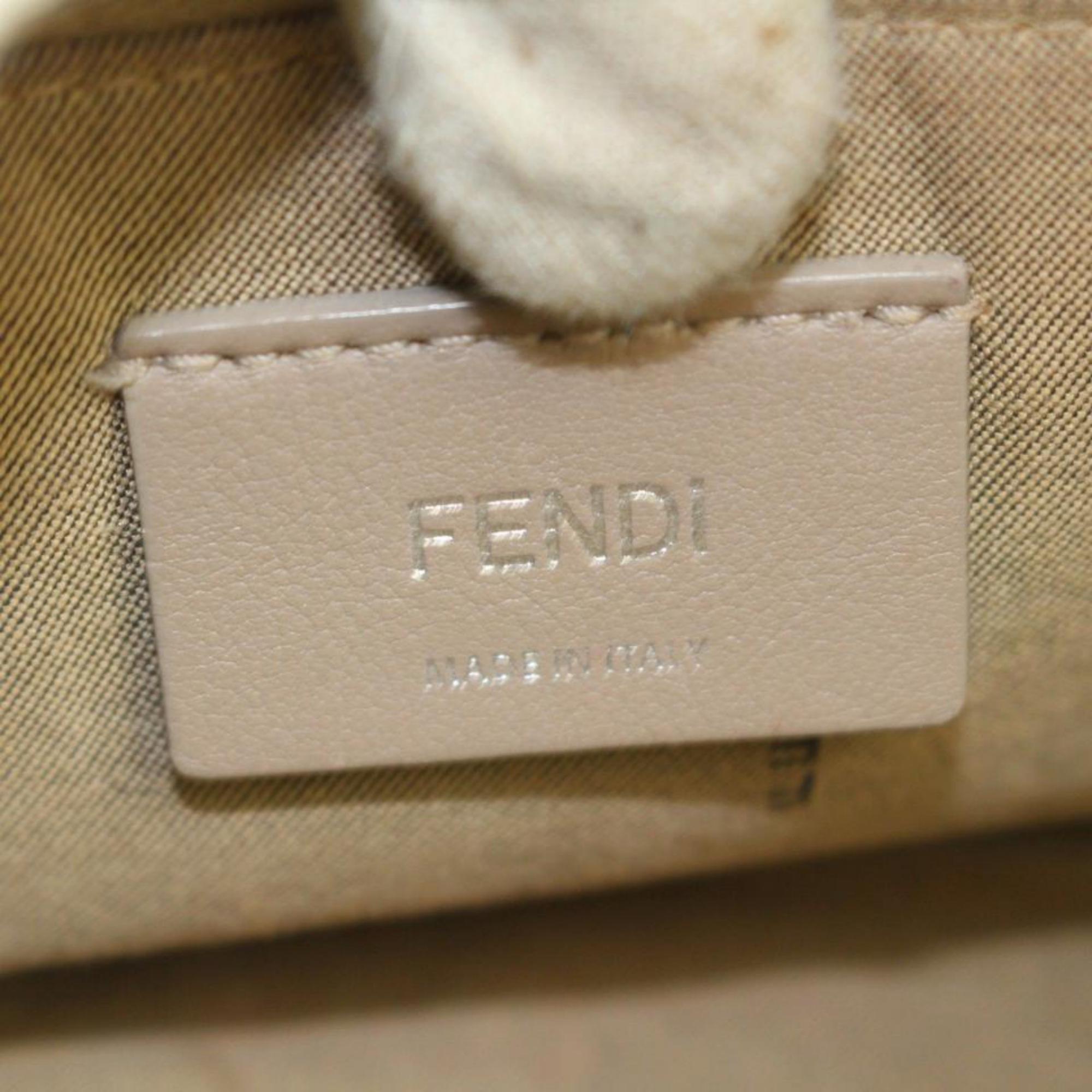 Fendi By The Way 2way Boston 869382 White Leather Shoulder Bag For Sale 6