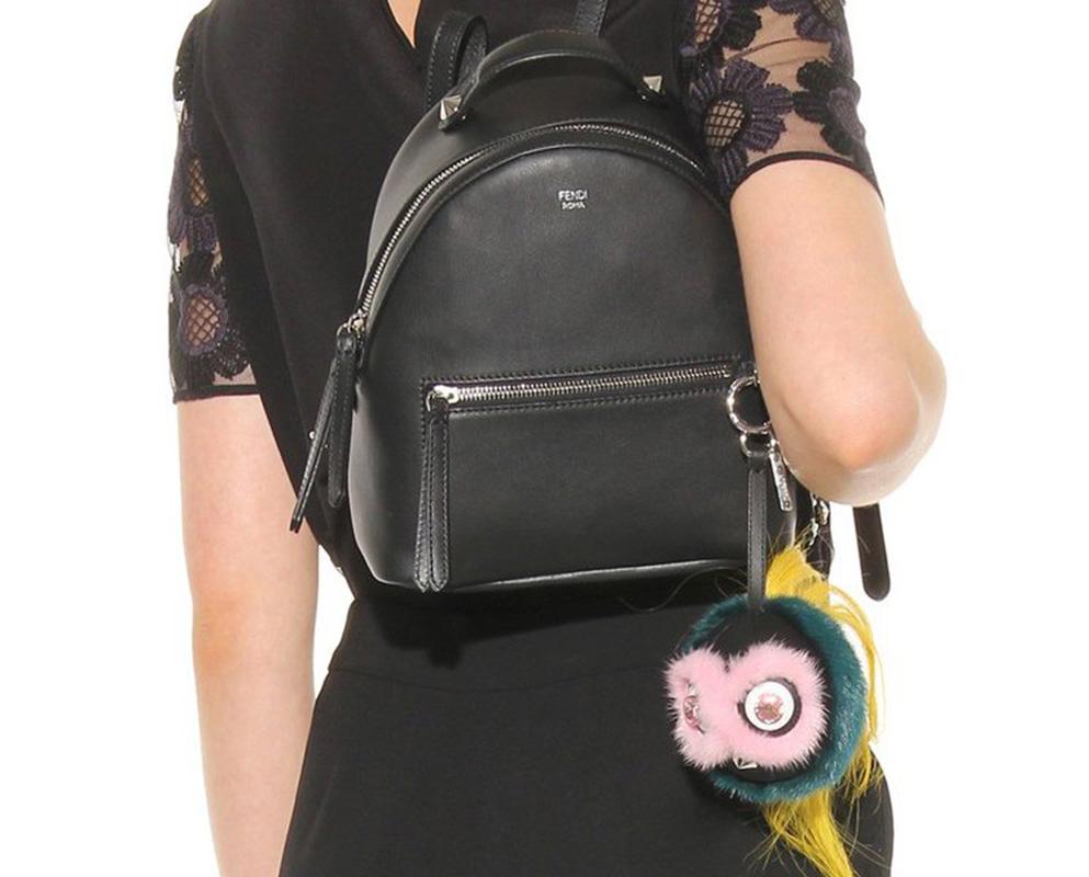 Fendi By The Way Backpack in Black Leather 6