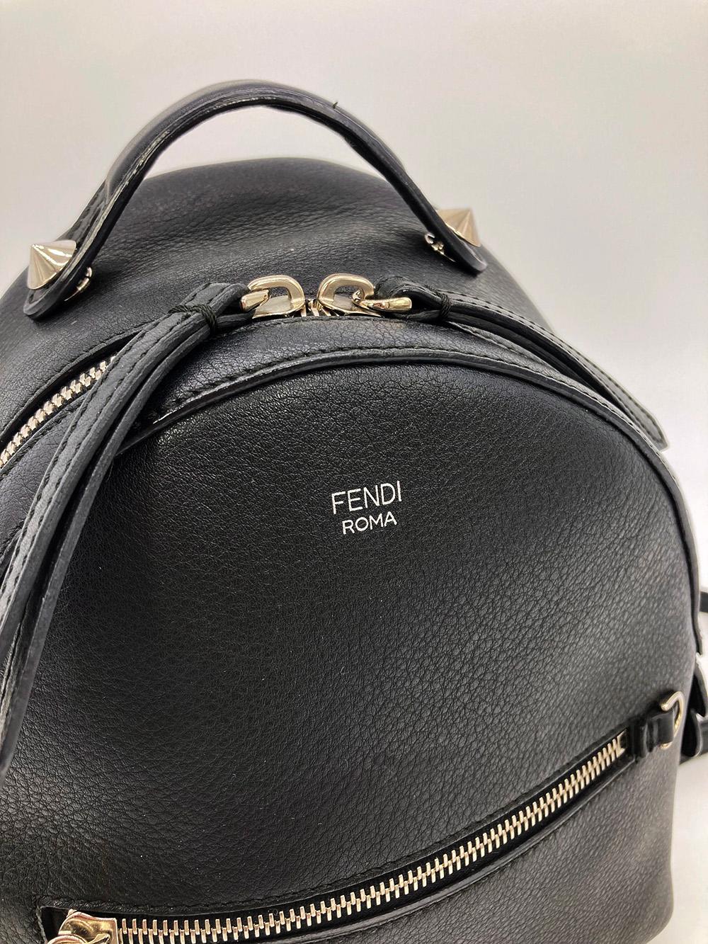 Fendi By The Way Backpack in Black Leather 2