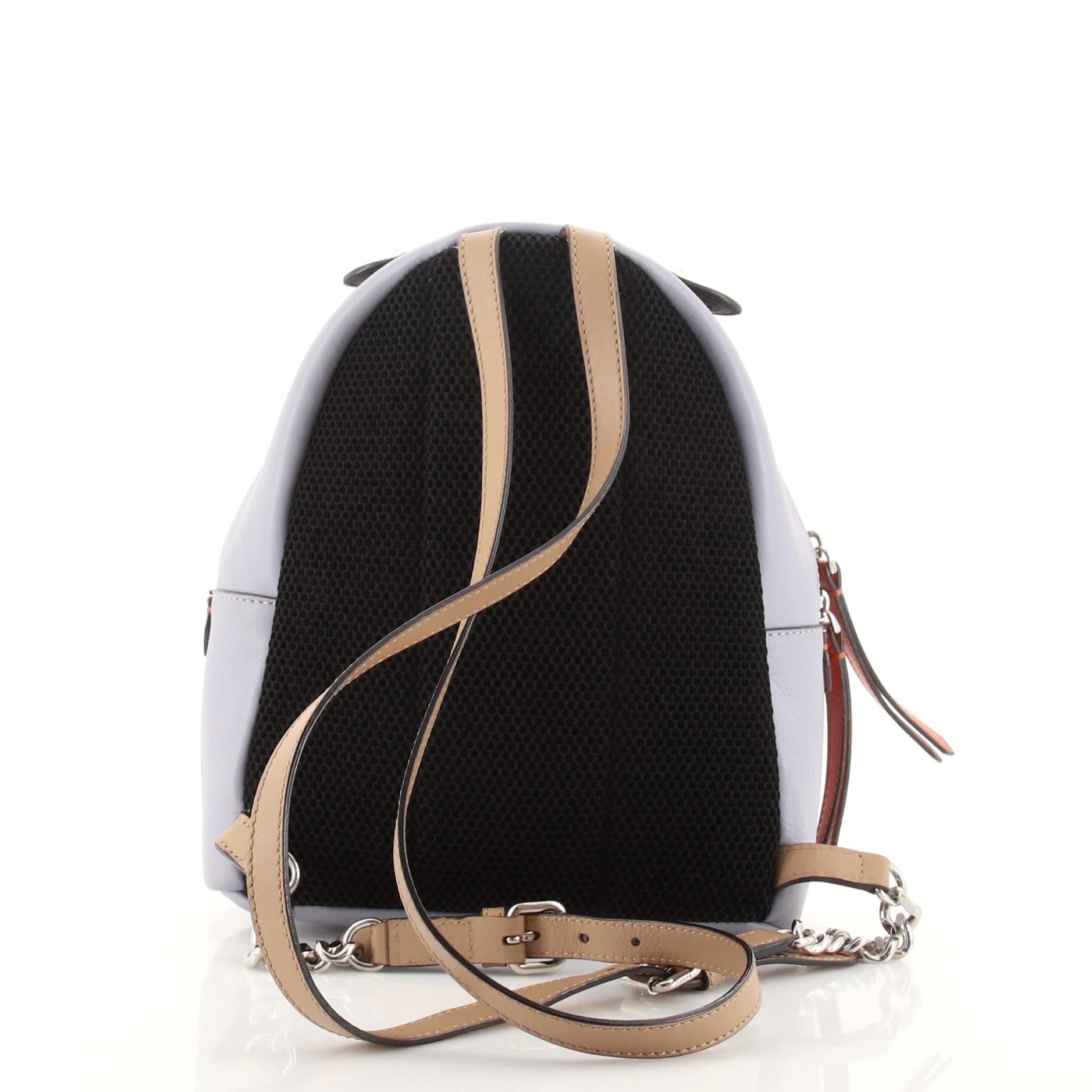 Gray Fendi By The Way Backpack Leather Mini