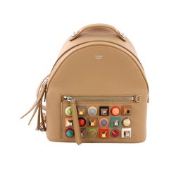 Fendi By The Way Backpack Studded Leather Mini