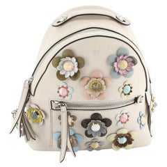 Fendi By The Way Flowerland Sac à dos Mini en cuir embelli
