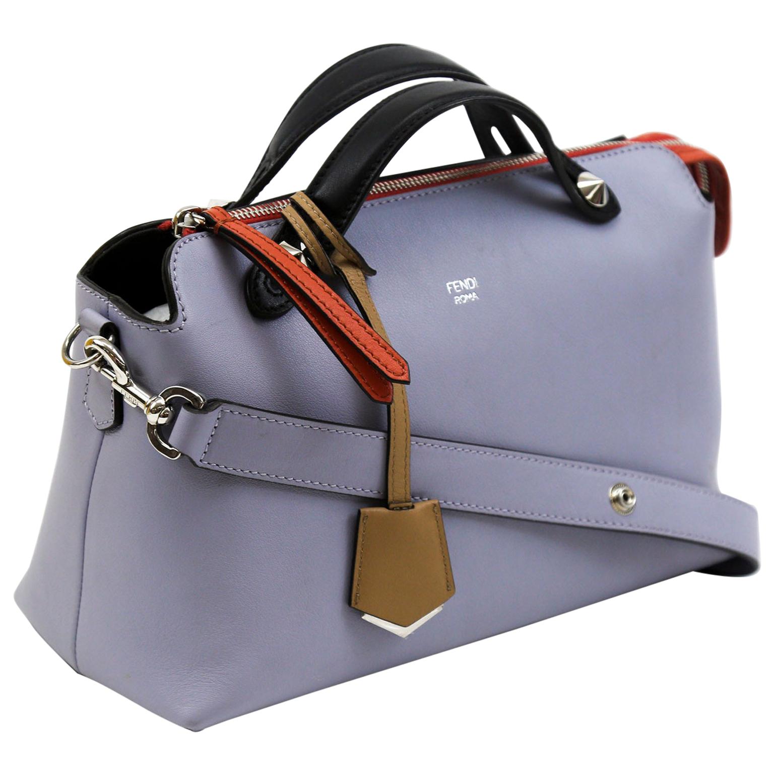 Fendi By The Way Lilac Small Leather Cross-body Satchel Bag at 1stDibs