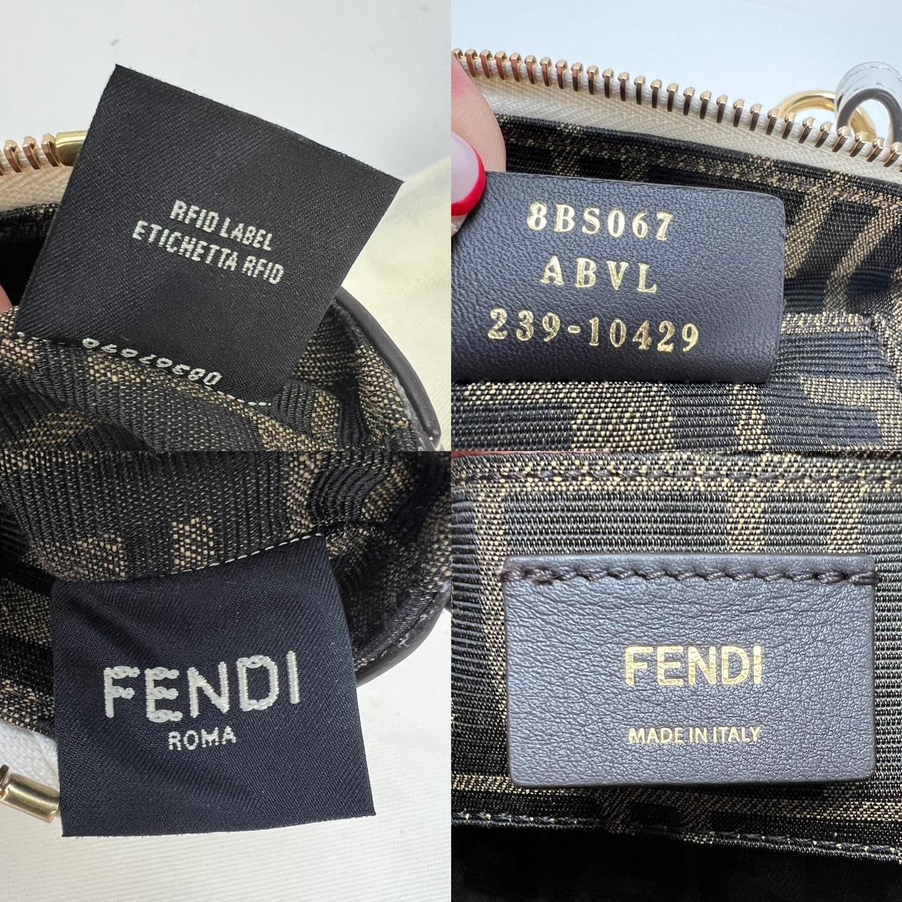 Pre-Owned  100% Authentic
Fendi By The Way Mini Small white leather Boston bag
RATING: A...excellent, near mint, has little to no signs of wear
MATERIAL: calfskin leather
STRAP: Fendi removable adjustable leather 
strap 42'' to 44 in long 
DROP: