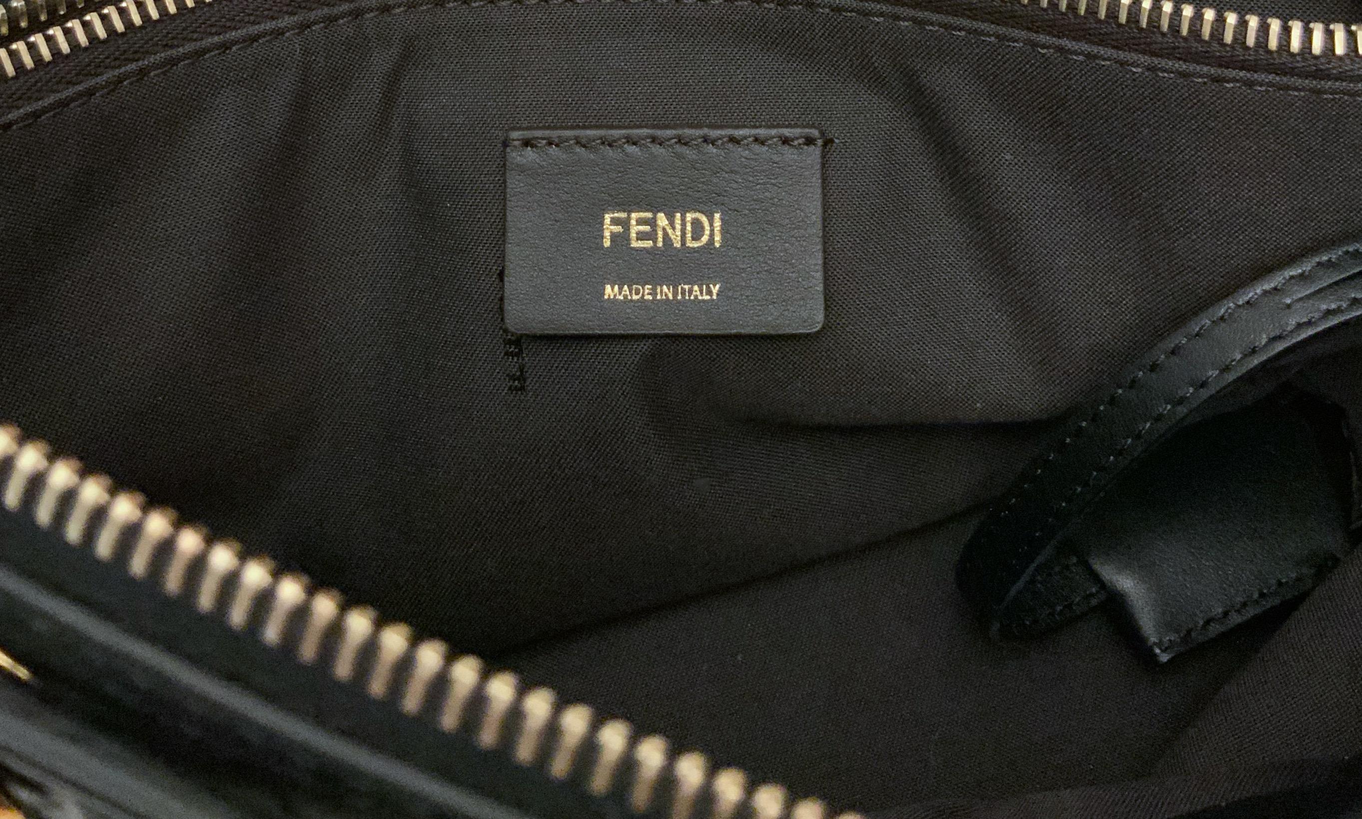 Fendi By The Way Ribbon Medium Two Tone Leather Bag  8