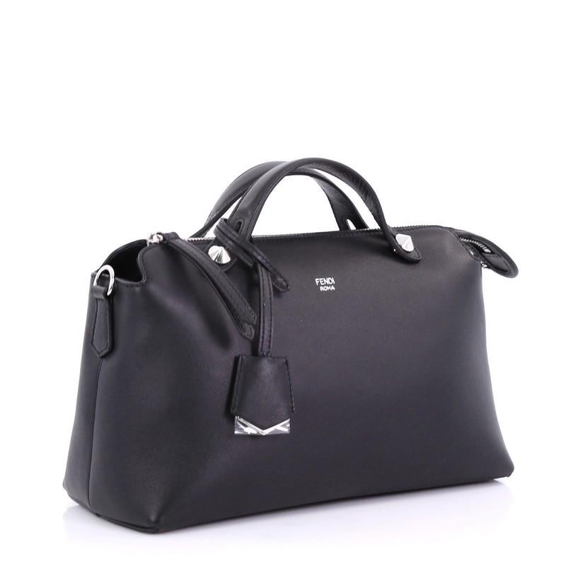 Black Fendi By The Way Satchel Calfskin Small
