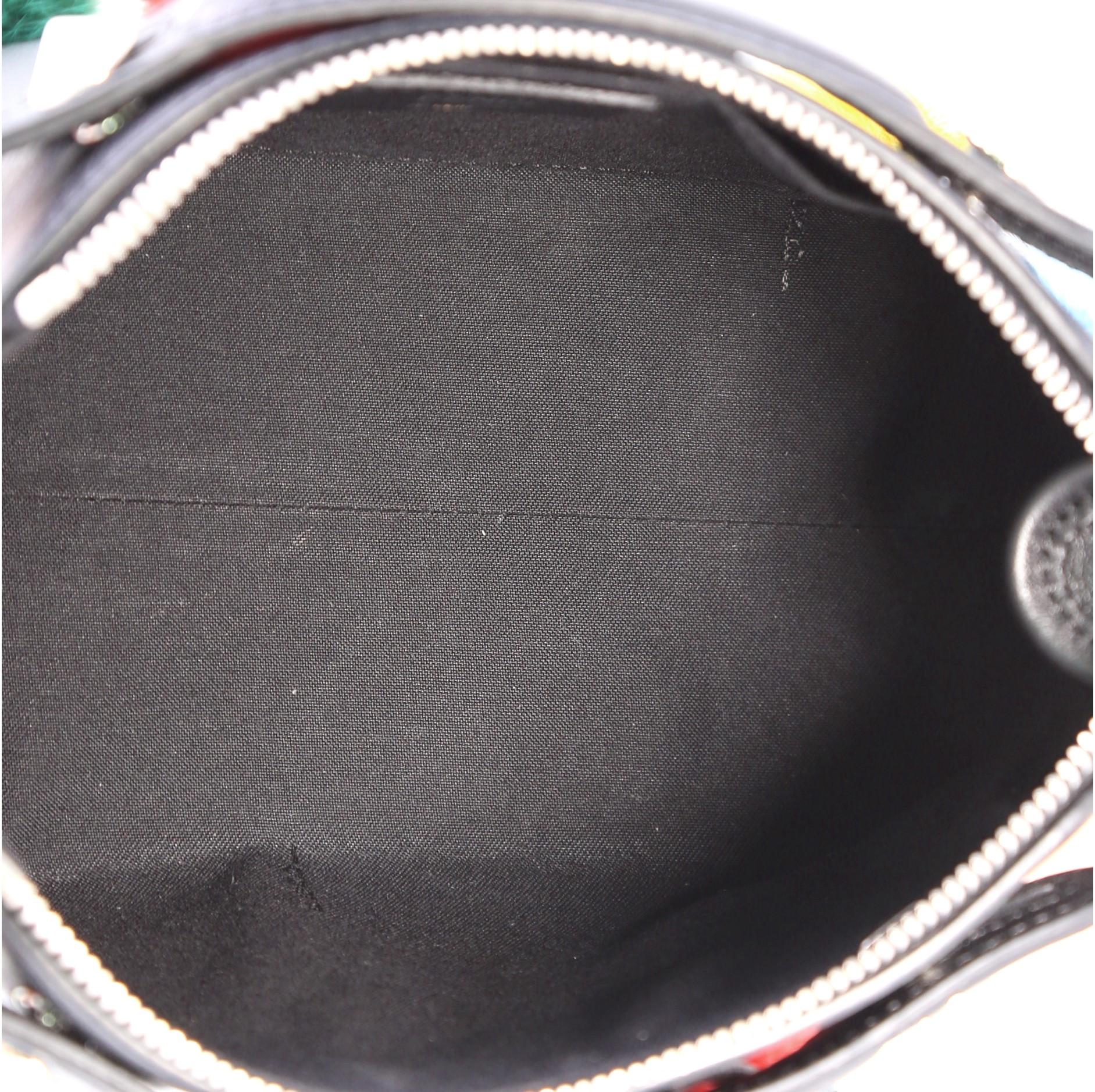Fendi By The Way Satchel Pom Pom Leather Mini In Good Condition In NY, NY