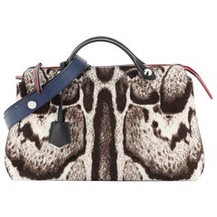  Fendi  By The Way Satchel Printed Pony Hair Small