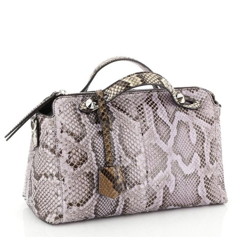 fendi by the way satchel patchwork python small at... Fendi By The Way Satchel Python Small at 1stDibs