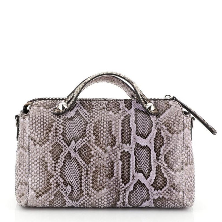 fendi by the way satchel patchwork python small at... Fendi By The Way Satchel Python Small at 1stDibs