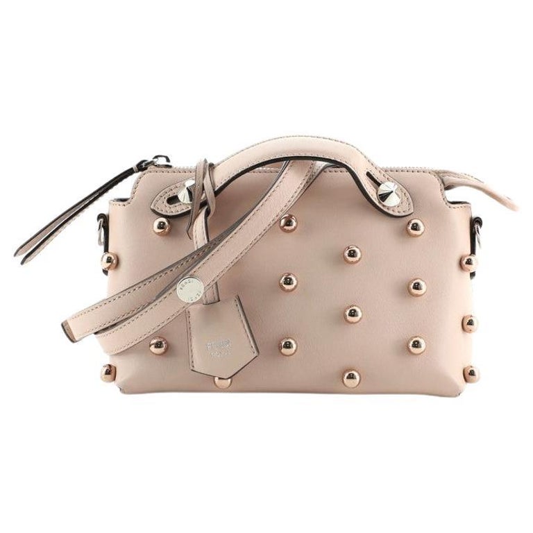 Fendi By The Way Satchel Studded Leather Mini at 1stDibs