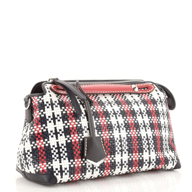 fendi by the way satchel patchwork python small at... Fendi By The Way Satchel Woven Plaid Leather Small at 1stDibs