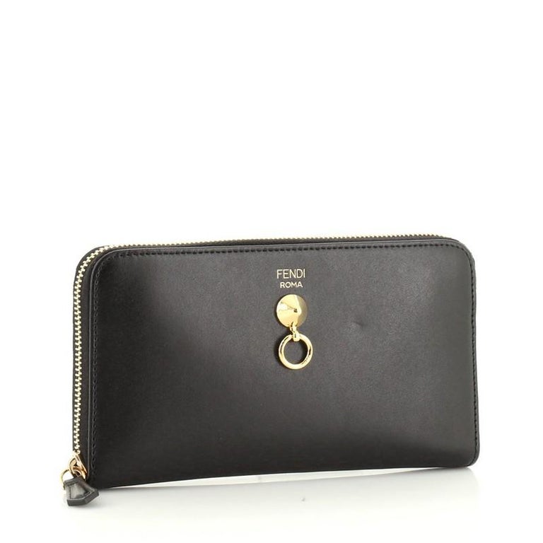 Fendi By The Way Zip Around Wallet Leather Long at 1stDibs