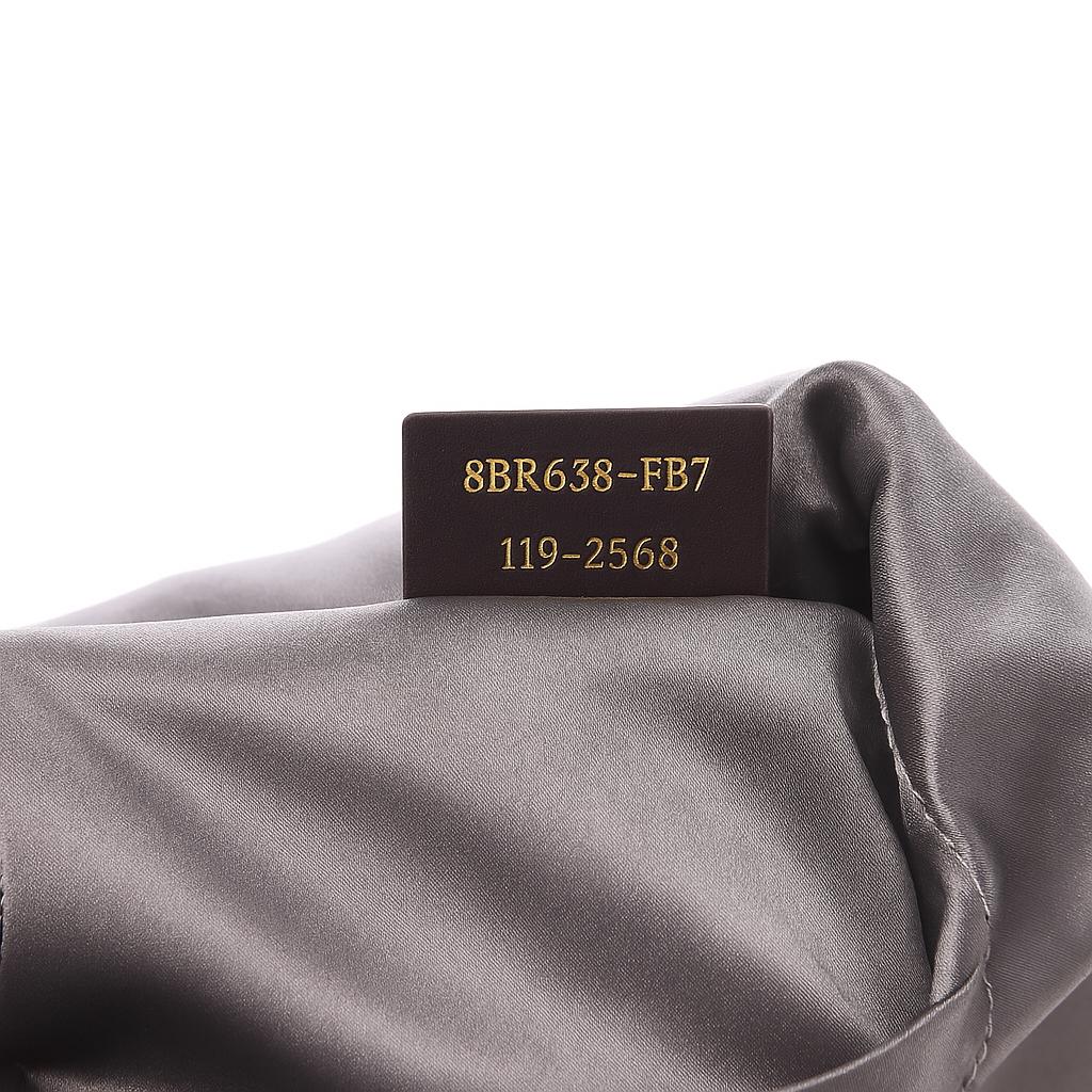 Fendi Calfskin Black Textured Leather Big Forever Mama Baguette For Sale 5