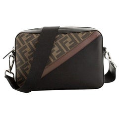 Fendi Camera Case Bag Zucca Coated Canvas and Leather Small