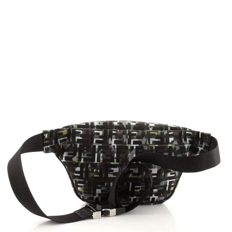 Fendi Camouflage FF Waist Bag Printed Nylon In Good Condition In NY, NY