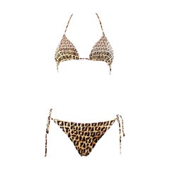 Fendi Camouflage Leopard Bikini