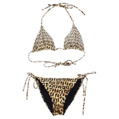 Bikini Fendi camouflage leopardato