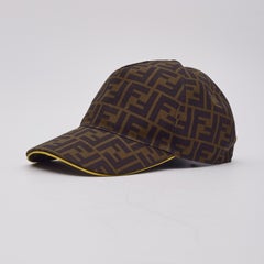 Fendi Canvas FF Reloaded Baseball Hat Tobacco Yellow