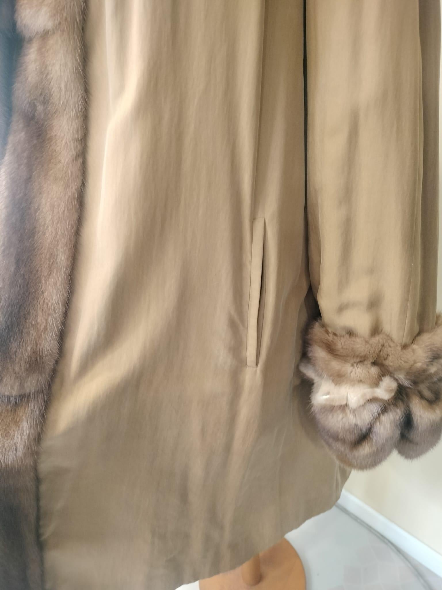 Fendi Cappotto Reversibile in Visone Golden, Nuovo con Cartellino en Nuevo estado para la venta en Basaluzzo, IT