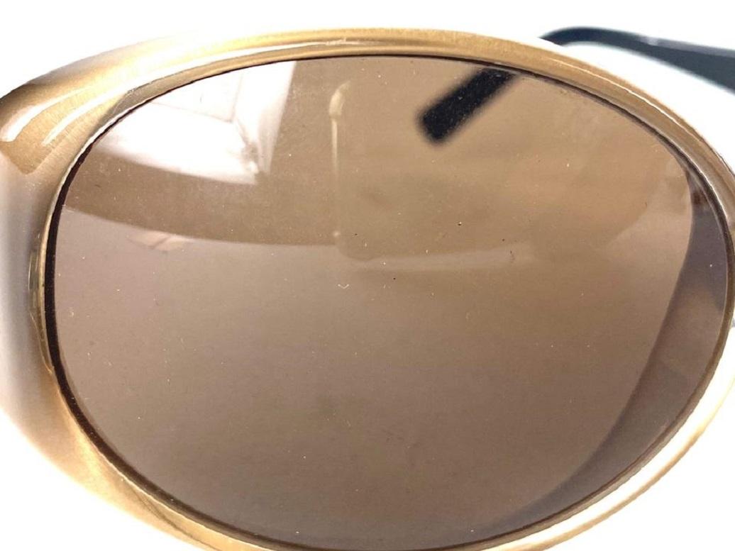 Fendi Caramel Brown and Black Fs370 Ff Bug Eye 5ff65 Sunglasses For Sale 1