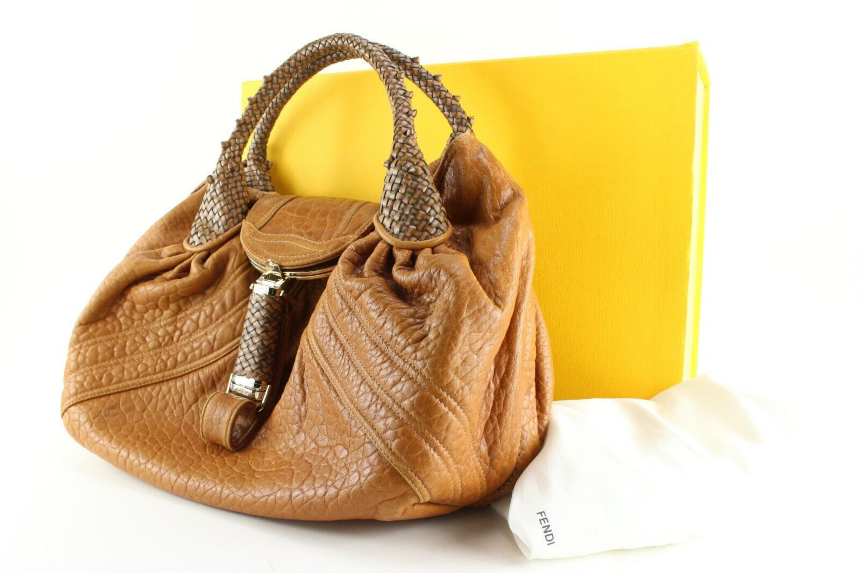 Fendi Caramel Leather Spy Bag Full Set 2FF0130 4