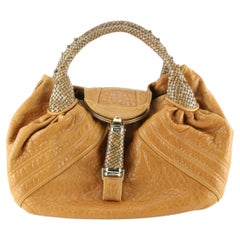 Fendi Caramel Leather Spy Bag Full Set 2FF0130