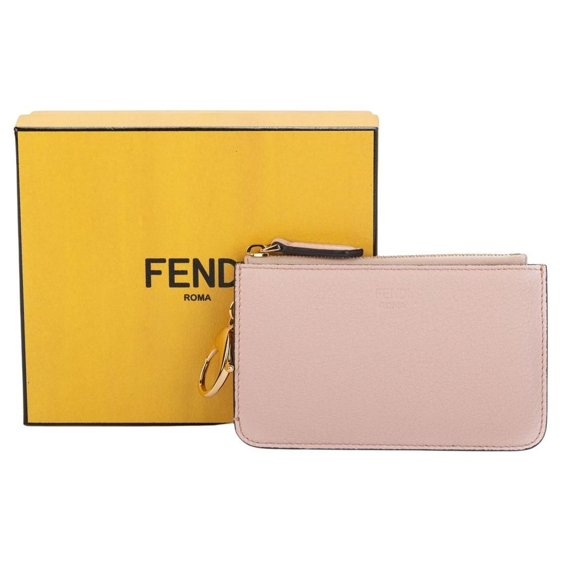 Fendi Kartenetui Pulverrosa Gold BNIB im Angebot