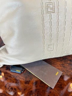 Fendi Casa Caramel leather cushion