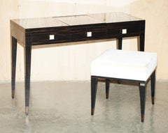 FENDI CASA ITALY MACASSAR EBONY NASCONDINO DRESSiNG TABLE & STOOL