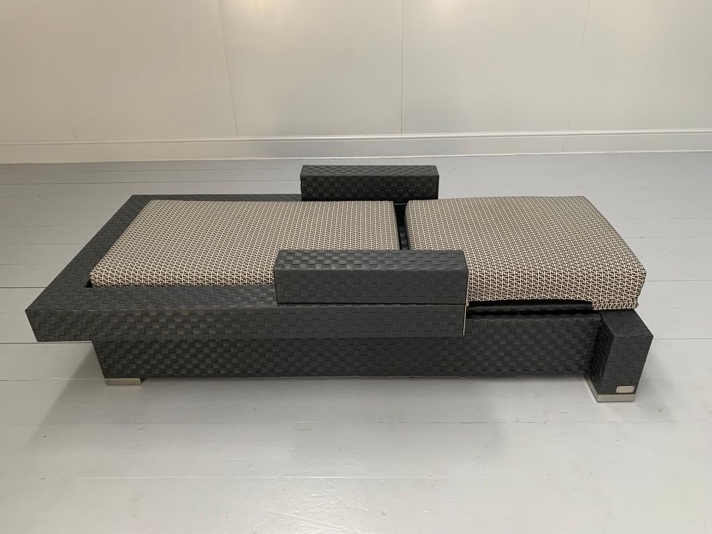Fendi Casa Outdoor Furniture - Sofa, Armchair, Lounger & Large Table For Sale 8