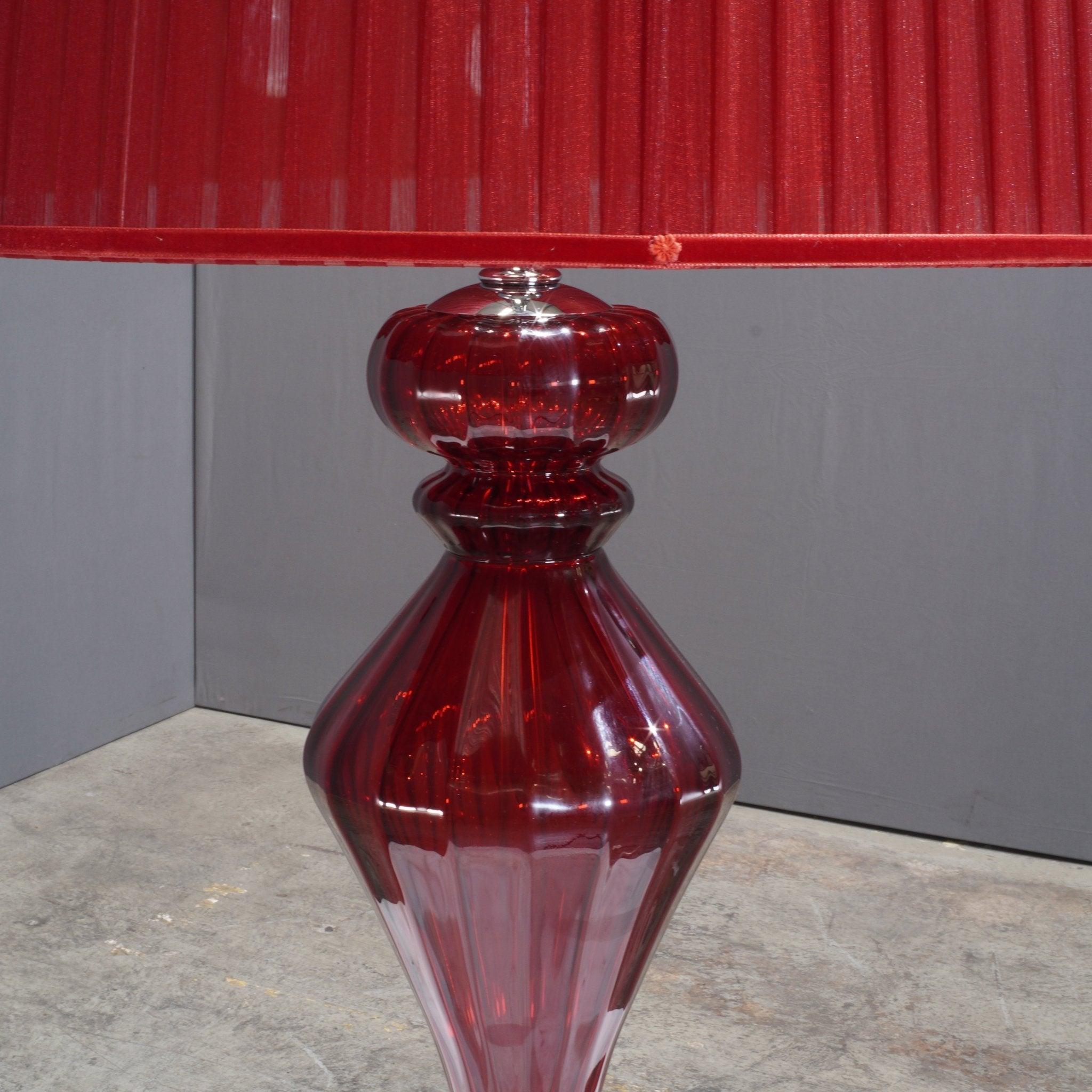 Fendi Casa Red Murano Table Lamp 1